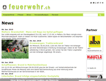 Tablet Screenshot of feuerwehr.ch